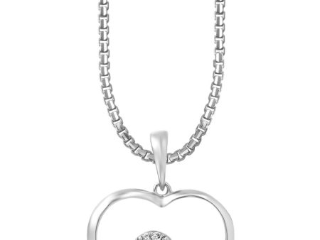 TOMEI Art Of Love Pendant With Chain, White Gold 585 Fashion