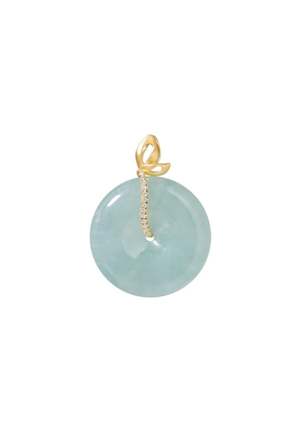 TOMEI Peacefully Jade Pendant, Yellow Gold 750 For Sale