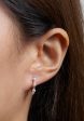 TOMEI Minimalist Pearl Earrings, White Rose Gold 750 For Cheap