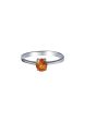 TOMEI Yellow Sapphire Solitaire Ring, White Gold 750 Hot on Sale