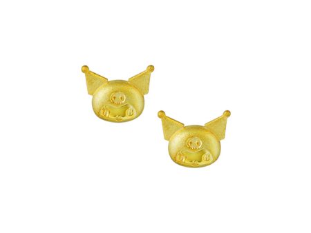 TOMEI X SANRIO Kuromi Head Earrings, Yellow Gold 916 Online