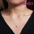 TOMEI Rouge Collection Solitaire Pearl Necklace, Rose Gold 750 Cheap