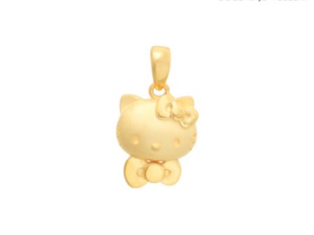 TOMEI x Hello Kitty with Lovely Bow Pendant, Yellow Gold 916 Hot on Sale