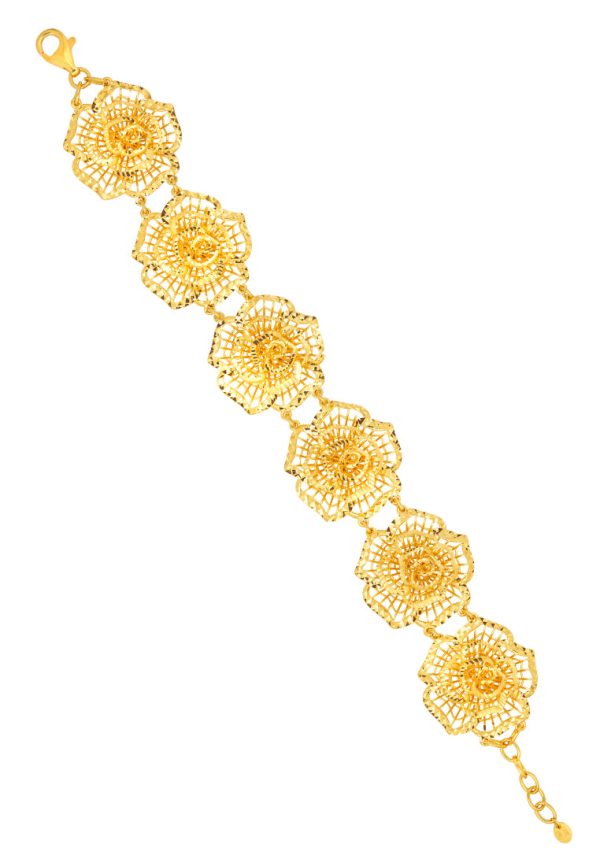 TOMEI Radiantly Flower Bracelet, Yellow Gold 916 Sale