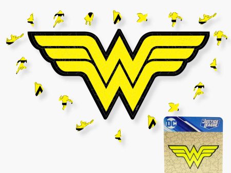 Wonder Women Logo Wooden Jigsaw Puzzle Online