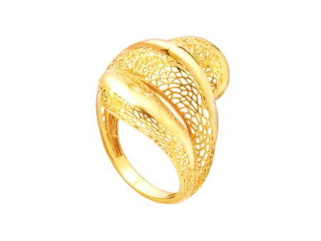 TOMEI Lusso Italia Putri Ring, Yellow Gold 916 For Cheap