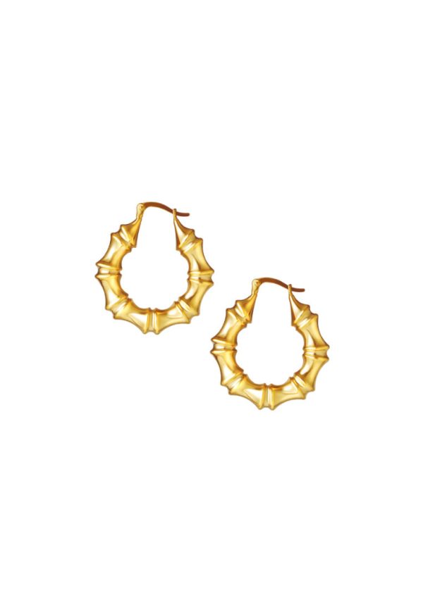 TOMEI Lusso Italia Sturdy Hoop Earrings, Yellow Gold 916 Online Sale