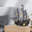 Black Pearl Pirate Ship 3D Metal Puzzle For Sale