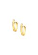 TOMEI Lusso Italia Glittering Long Hoop Earrings, Yellow Gold 916 For Discount