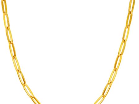 TOMEI Lusso Italia Loop Link Necklace, Yellow Gold 916 Sale