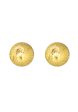 TOMEI Lusso Italia Lasered Cutting Ball Earrings, Yellow Gold 916 Cheap