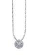 TOMEI Rounded Sparkling Diamond Pendant, White Gold 750 Hot on Sale