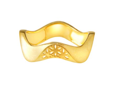 TOMEI Sri Puteri Collection Wavy Ring Yellow Gold 916 Supply