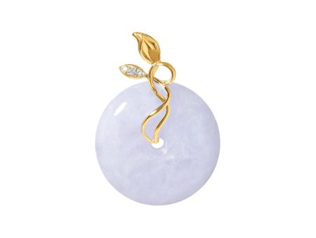 TOMEI Blooming Leaves Jade Pendant, Yellow Gold 750 For Discount