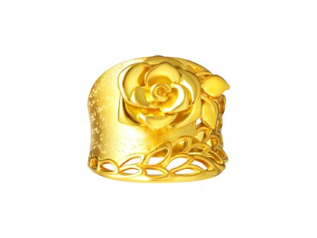 TOMEI Sri Puteri Collection Rosa Ring, Yellow Gold 916 Hot on Sale