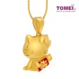 TOMEI X SANRIO Hello Kitty With Red Packet Pendant, Yellow Gold 916 For Cheap