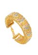 TOMEI Lusso Italia Tri-Tone Bangle, Yellow Gold 916 Discount