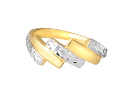 TOMEI Dual-Tone Enchanting Ring, Yellow Gold 916 Hot on Sale