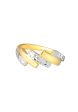 TOMEI Dual-Tone Enchanting Ring, Yellow Gold 916 Hot on Sale