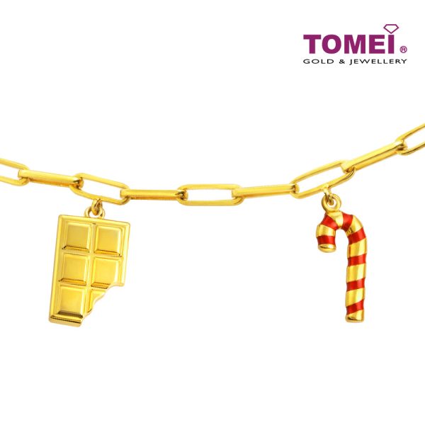 TOMEI Candy And Gingerman Bracelet, Yellow Gold 916 Online now