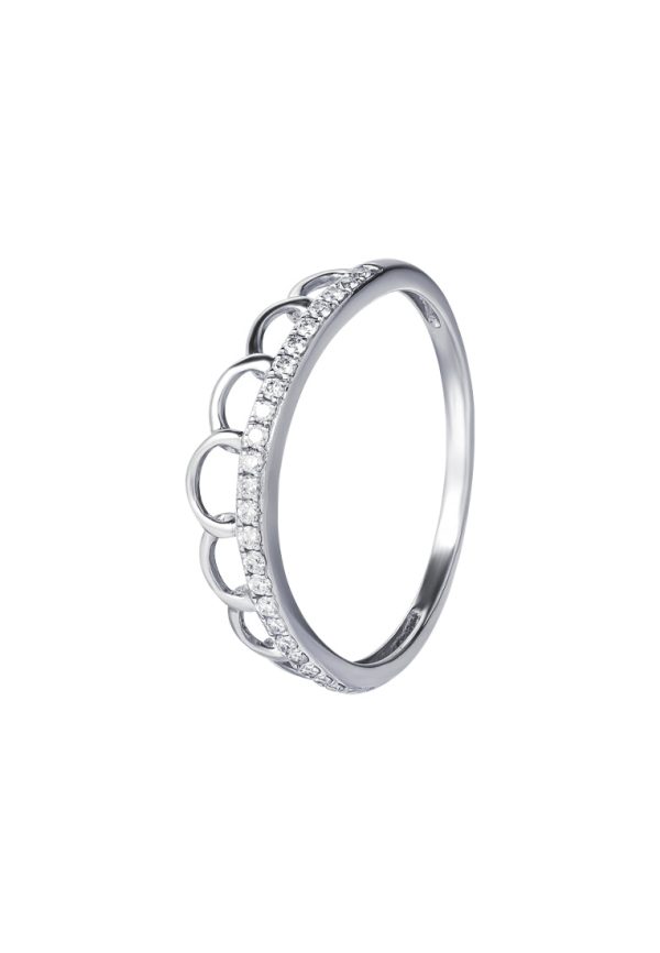 TOMEI Pavo Collection Diamond Ring, White Gold 375 Online Sale