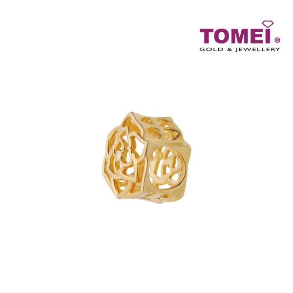 TOMEI Rose Charm, Yellow Gold 916 (TM-YG0902P-1C) Online now