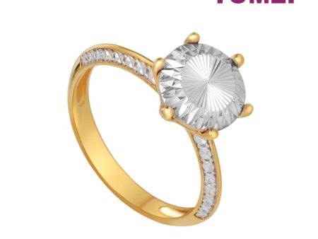 TOMEI Diamond Cut Collection Radiant Ring, Yellow Gold 916 Discount