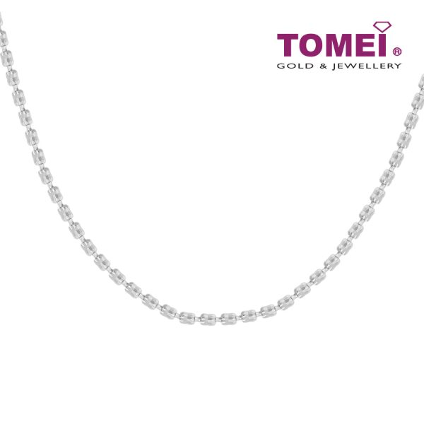 TOMEI Italia 50cm Long Necklace, Unisex White Gold 585 Online