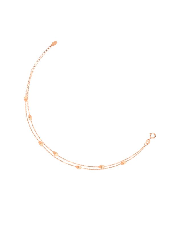 TOMEI Rouge Collection Double Strands Bracelet, Rose Gold 750 For Discount