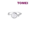 TOMEI Minimalist Blossom Diamond Ring, White Gold 375 Cheap