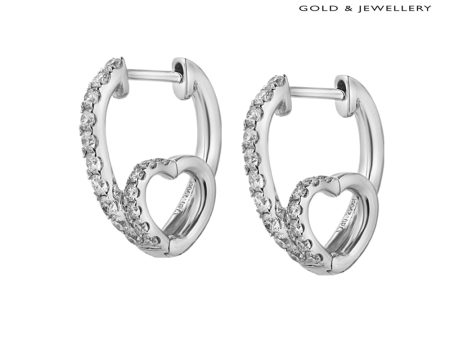 Dual Passion Diamond Earrings | Tomei White Gold 375 (9K) (E1379) Online now