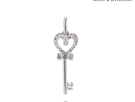 TOMEI Key to My Heart Pendant, White Gold 585 (P5246 MF300) Online Hot Sale