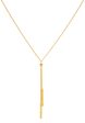 TOMEI Simplicity Double Bar Necklace, Yellow Gold 916 Cheap