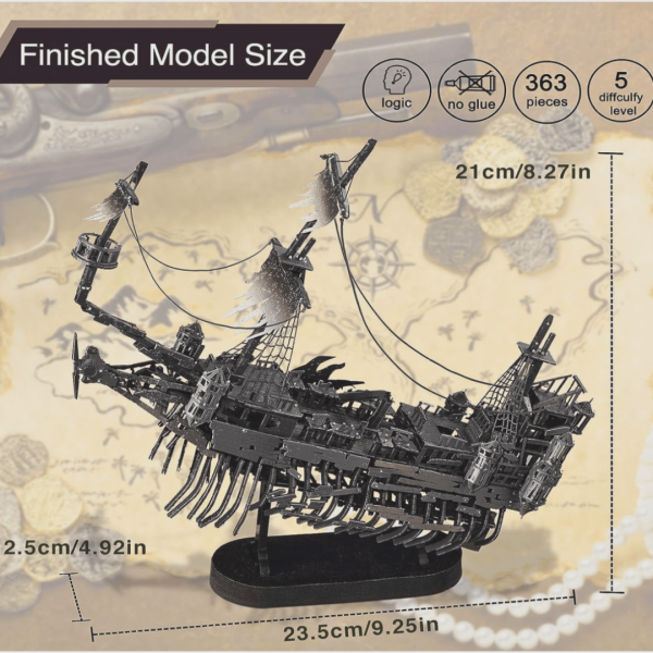 Sea Ghost Pirate Ship 3D Metal Puzzle Online Hot Sale