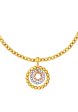 TOMEI Trio-Circle Of Bead Pendant, Yellow Gold 916 For Discount