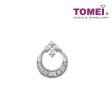 TOMEI Glittery Droplet Diamond Pendant Set, White Gold 585 (P6214) For Sale