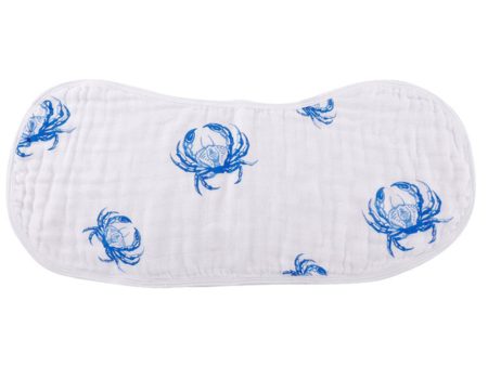 Hometown Burp Cloth   Bib - Blue Crab For Discount